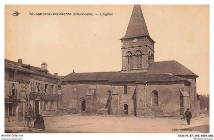 ATMP3-0212-87 - SAINT-LAURENT-SUR-GORRE - L'église