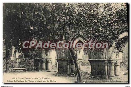 CPA Haute Vienne Saint Leonard Ruines de l'Abbaye de l'Artige