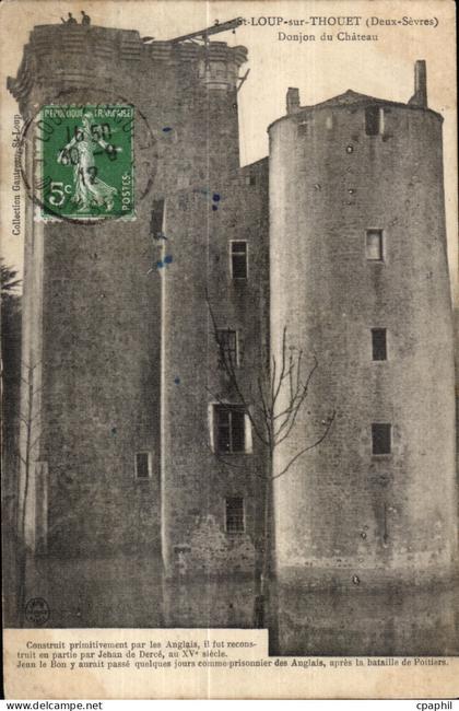 Saint Loup Thouet - Donjon du Chateau - CPA
