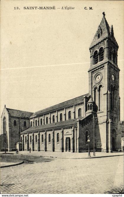 CPA Saint Mande L Eglise