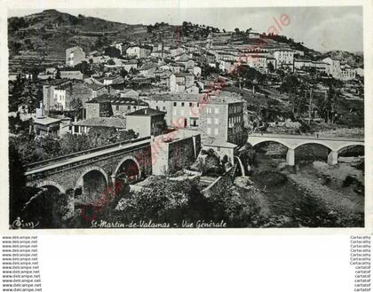 07.  SAINT MARTIN DE VALAMAS . Vue générale .