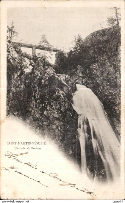 CPA Saint Martin Vesubie Cascade du Boreon