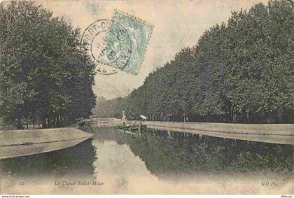 Carte Postale Ancienne - 94 - Saint Maur des Fosses - Canal Saint maur - CPA - Oblitération de 1905 - Voir Scans Recto-V