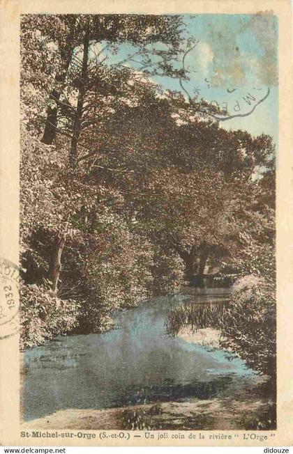 Carte Postale Ancienne - 91 - Saint Michel sur Orge - Un joli coin de la rivière L'Orge - CPA - Oblitération de 1932 - V