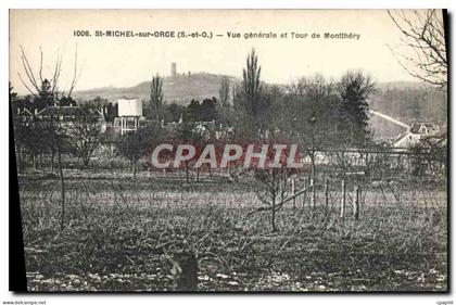 CPA Saint Michel Sur Orge Vue Generale Et Tour De Montlhery