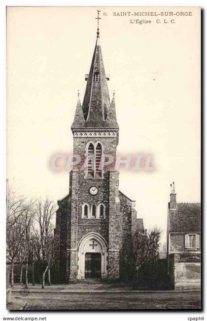 Saint Michel sur Orge - L'Eglise CPA