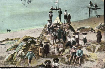 Saint Nazaire CPA La plage
