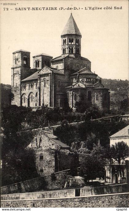 Saint Nectaire - L'Eglise - Cote Sud CPA