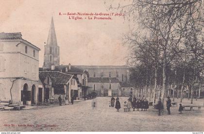 82 / SAINT NICOLAS DE LA GRAVE / EGLISE / PROMENADE