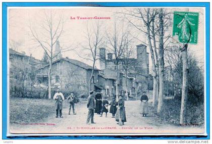 82 - SAINT NICOLAS de la GRAVE --  Entrée de la Ville