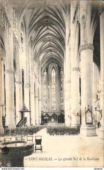 CPA Saint Nicolas La Grande Nef de la Basilique