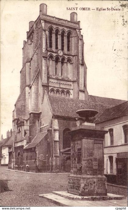 CPA Saint Omer Eglise St Denis