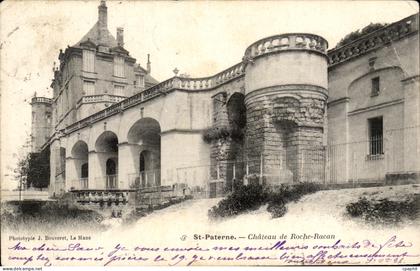 CPA St Paterne Chateau de Roche Racan