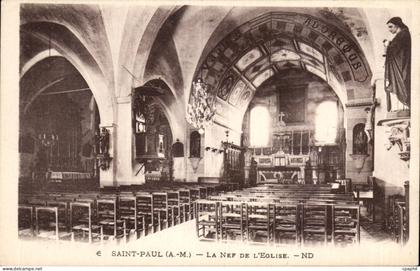 CPA Saint Paul Le nef de l'eglise
