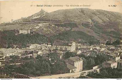 Carte Postale Ancienne - 07 - Saint Péray - Vue Générale - Crussol - CPA - Voir Scans Recto-Verso - Poscard - Carta Post