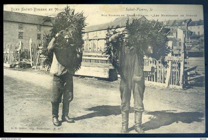 cpa de Saint Pierre et Miquelon -- Saint Pierre nos voisins de Terre Neuve -- les marchands de Spruce    LANR51