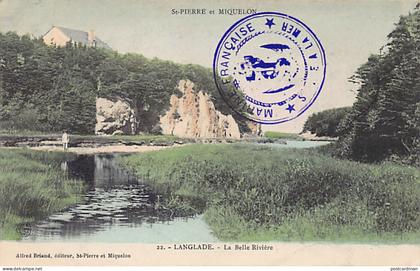 Saint-Pierre-et-Miquelon - LANGLADE - La Belle Rivière - Ed. Alfred Briand 22 Aquarellée