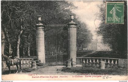CPA-Carte Postale France Saint Pierre Eglise  Le Château  entrée principale VM55313