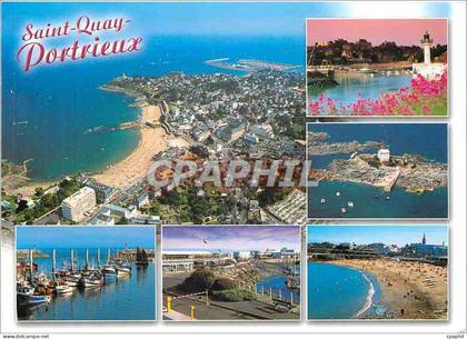 CPM Saint Quay Portrieux Vue generale L'entree du Port