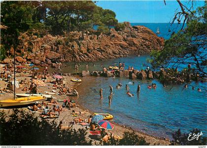 CPM La Cote d'Azur Varoise Saint Raphael Var La plage du Parc Santa Lucia