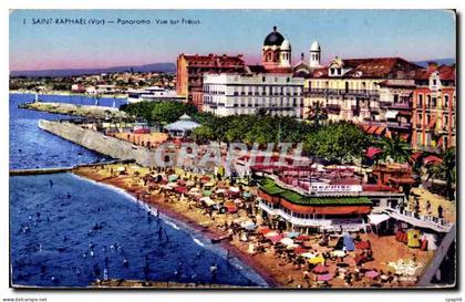 Saint Raphael CPA Panorama Vue sur Frejus