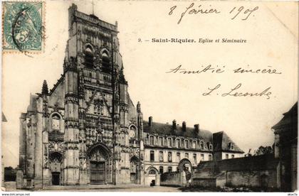 CPA SAINT-RIQUIER Eglise et Seminaire (1292107)