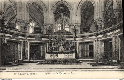 CPA Saint Riquier L'Eglise Le Choeur