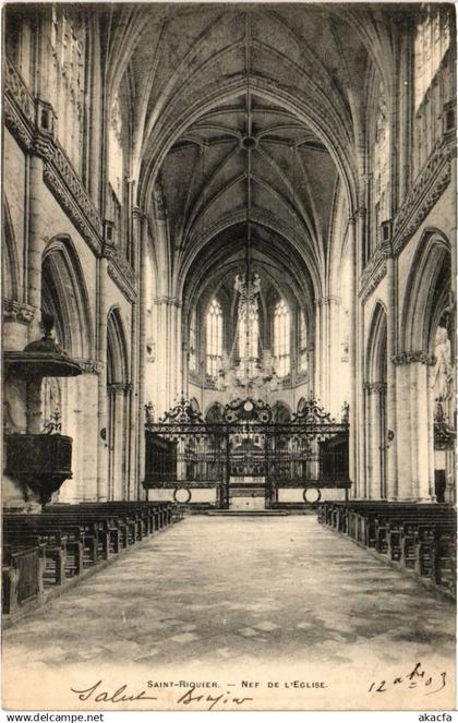 CPA SAINT-RIQUIER Nef de l'Eglise (1292120)