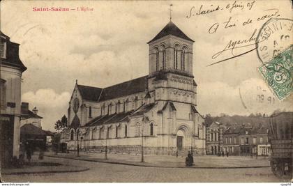 CPA Saint Saens L Eglise