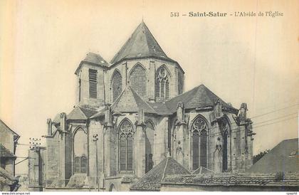 CPA 543 saint satur l abside de l eglise