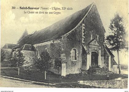 Carte Postale ANCIENNE  de  SAINT - SAUVEUR - Eglise XIIéme