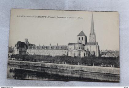 Saint Savin sur Gartempe , promenade et ancienne abbaye, Vienne 86