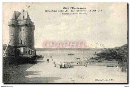 CPA Saint Servan La Tour Solidor La Cale