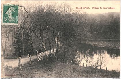 CPA Carte Postale France  Saint-Sever Etang du vieux château 1911  VM78394