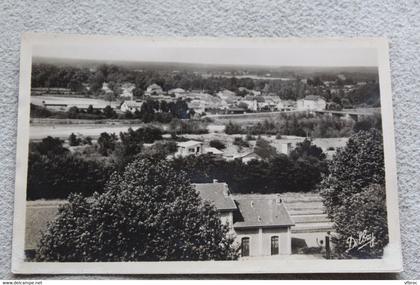 Cpsm, Saint Sever sur Adour, vue panoramique sur la gare et le quartier Péré, Landes 40