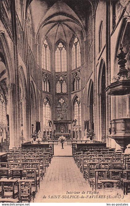 91 SAINT SULPICE DE FAVIERES EGLISE DE SAINT SULPICE DE FAVIERES