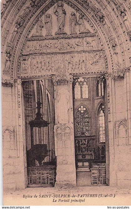 91 SAINT SULPICE DE FAVIERES EGLISE DE SAINT SULPICE DE FAVIERES