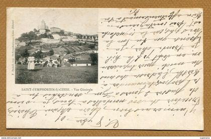 SAINT-SYMPHORIEN-SUR-COISE  (69) : " VUE GENERALE "  (1901)