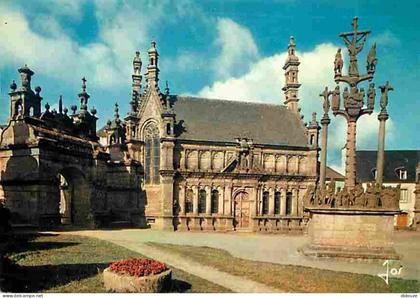 29 - Saint Thegonnec - Le Calvaire Breton - La Chapelle Ossuaire - Le Porche - Flamme Postale - Voir Scans Recto Verso