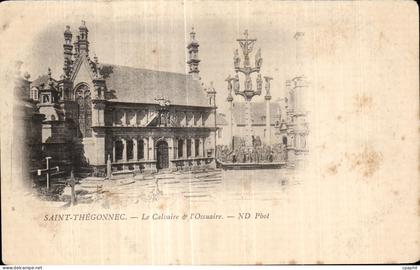 CPA Saint Thegonnec Le Calvaire I Ossuaire