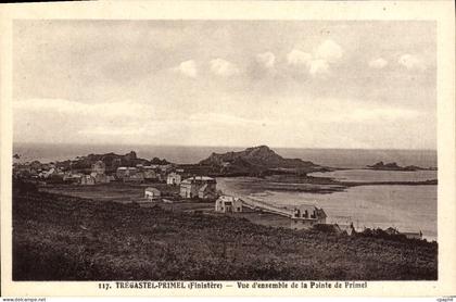 CPA Tregastel Primel Finistere Vue d'Ensemble de la Pointe de Primel