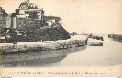 CPA Saint Valery en Caux Chateau Trompette et le Port