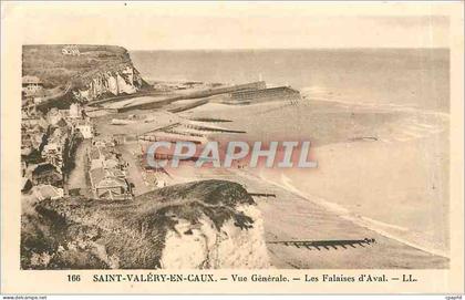 CPA Saint Valery en Caux Vue Generale Les Falaises d'Aval