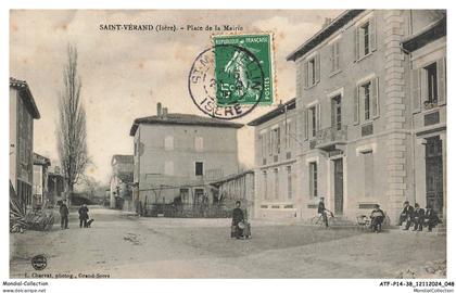 ATFP14-0919-38 - SAINT-VERAND - Place de la mairie