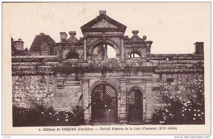 cp , 29 , SAINT-VOUGAY , Château de Kerjean , Portail d'Entrée de la Cour d'Honneur (XVIe s.)
