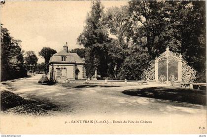 CPA Saint-Vrain Entree du Parc du Chateau FRANCE (1370650)