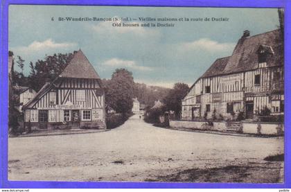 carte postale 76. Saint-Wandrille-Rançon  route de Duclair   très beau plan