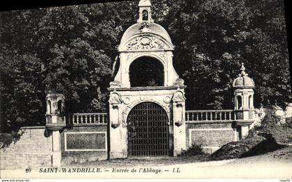 CPA Saint Wandrille Entree de l Abbaye