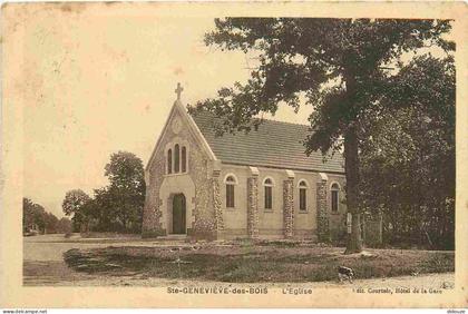 91 - Sainte Genevieve des Bois - Eglise - CPA - Oblitération de 1933 - Voir Scans Recto-Verso