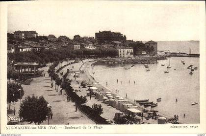 CPA Sainte Maxime Sur Mer Boulevard de la Plage